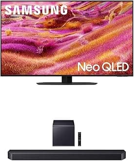 Samsung 65-Inch Class Neo QLED 4K QN90F Series, Vision AI, Mini LED Smart TV (2025 Model, 65QN90F) Q-Series Soundbar HW-Q900F 7.1.2 ch Subwoofer (2025 Model) Smart Integration