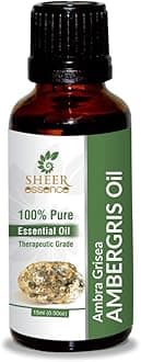 Ambergris Oil 100% Pure Natural Perfumery Fragrance Undiluted Uncut Therapeutic Grade Oil 0.16 Fl.Oz