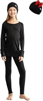 Merino Wool Base Layer Kids - Midweight Merino Wool Long Johns for Kids - Unisex Thermal Pants