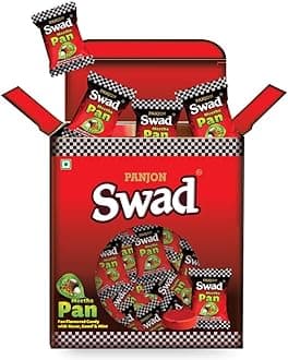 Swad Meetha Pan Candy Gift Box (Original Paan Flavour with Saunf, Kesar & Mint) 125 Toffee x 1 Box Pack, 430 Gram