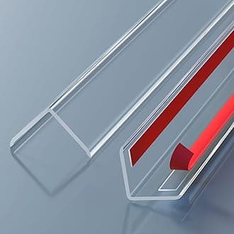 Wall Corner Protector - 2PCS, 59"x1.18" - Self Adhesive Clear Corner Protectors for Walls, Cabinet Doors, Edge Protector Trim; Easy to Install Corner Guards for Walls (150cm x 3cm)