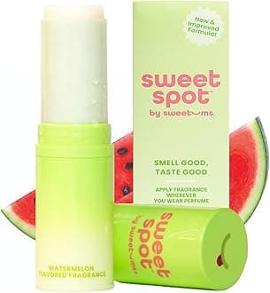SweetSpot Flavored Solid Perfume Stick, Portable Travel Perfumes for Women, Long Lasting Fragrances, Non Sticky Formula, Natural Ingredients, Fragrance Stick (Watermelon)