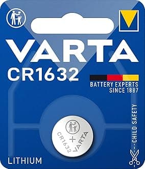 VARTA Batteries Electronics CR1632 Lithium button cell battery 1-pack, Button cells in original blister pack of 1