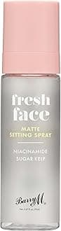 Barry M Fresh Face Matte Finish Setting Spray, Long-lasting, Formulated with Mattifying Sugar Kelp Extract and Hydrating Niacinamide Clear