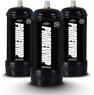 Prime Whip 320G Saturn - The Ultimate Whip It Tank - Food Grade 99.95% Pure N2O for any Whipped Cream Dispenser – (3 Nitrous Oxide Tanks)