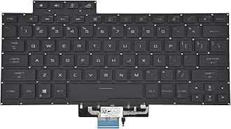 Replacement Keyboard for ASUS ROG Zephyrus G14 GA401 GA401I GA401IV GA401Q GA401QM GA401U Series Laptop, Zephyrus G14 Replacement Keyboad wih Backlit US Layout 8037B0169701