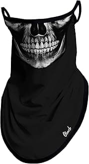 Neck Gaiter Face Mask with Ear Loops Bandana Face Mask Scarf Face Cover for Men Women