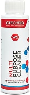 W2 Multi-Purpose Cleaner for Cars, 3.38 fl oz | Effectively Removes Stubborn Food, Pen and Soil Stains from All Surfaces, Works on Carpet, Tires, Engine Bays and Fabric