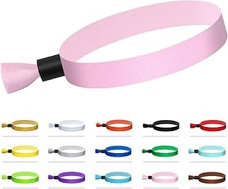 100 Pcs Cloth Event Wristband, Disposable Wristbands for Events, Colored Wristbands Events,for Lightweight Concert,Club Entrance Wrist Strap Party Wristband Event (Color : Pink)