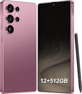 I25 Ultra Unlocked Smartphone,12+512GB Unlocked Phone,Snapdragon 8 Gen3, 6.9" HD+ Display,Built in Pen,7000mAh Dual Speakers 5G/Face ID/Fingerprint Lock/Dual SIM/GPS (Rose)