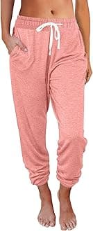 Women‘s High-Waisted Sweatpants with Pockets, Loose Lounge & Pajama Pants for Fall, Winter, Spring Yoga Travel