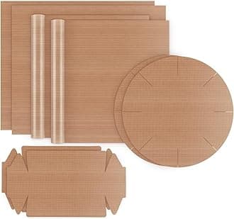 ilauke 8 Pcs Baking Mats, Non-Stick Silicone Mats for Baking, Reusable Baking Sheet Tray Liner, Washable BBQ Grill Mat, Heat Resistant, Easy to Clean, Non-Toxic