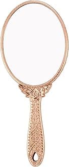 XPXKJ Hand Mirror Vintage Handheld Mirror with Handle Vanity Makeup Mirror Travel Mirrors