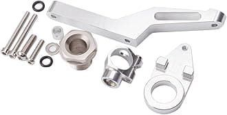 FXCNC Racing Motorcycle CNC Steering Damper Stabilizer Buffer Mounting Bracket Kit Compatible with Ninja 600 ZX636 ZX6R ZX-6R 2009-2020