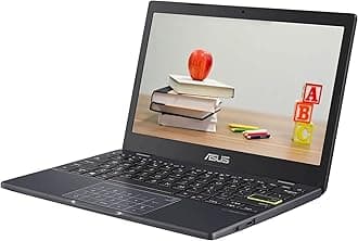 11.6 inch VivoBook with Microsoft Office 365 - E210 11.6 inch Laptop (Intel Celeron N4020, 4GB RAM, 64GB eMMC, Windows 10) - Includes LED-NumberPad, Blue