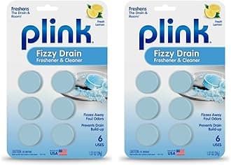 Summit Brands Plink Garbage Disposer Cleaner & Deodorizer Lemon scent Pack De 2 blue