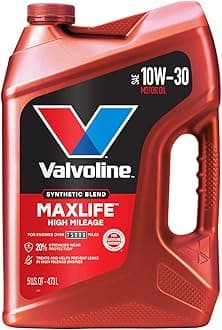 High Mileage with MaxLife Technology 10W-30 Synthetic Blend Motor Oil 5 Quart