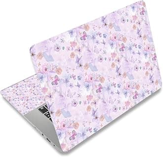 - Laptop Skin Sticker 12.1 13 13.3 14 15 15.6 Inches Netbook Sticker Decal Reusable Universal Notebook PC Art Personalized Protector by AORTDES (AD-NEK-77 Flowers & Butterflies)