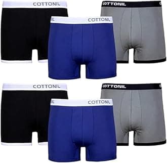 Cottonil Mens Set of 6 Plain Underwear