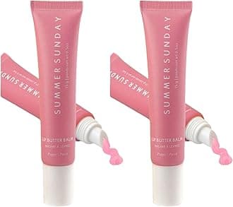 Summer Friday Lip Balm - Natural Moisturizing Butter Mask for Dry and Chapped Lips - Locks in Moisture and Brightens