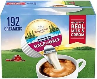 Coffee Creamer Half & Half Creamer Singles, 192 Count