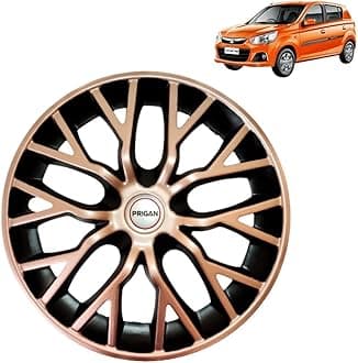PRIGAN Alto K10 Copper Black Wheel Cover 13" for Alto K10 (Set of 4 Pcs) (Press Fitting) Model- Phantom Copper Black 13