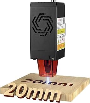 Ortur LU2-10A 10000mW Laser Module with Air Assist for Ortur Laser Engraver, 0.05x0.1mm Spot for High Precision Engraving, Compatible with All Ortur Laser Engraving Machine, Laser Class 4