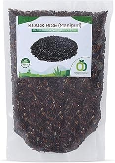 Organic Delight Black Rice 900 Gm Manipur Organic Black Rice Helps in Weight Loss | Karuppu, Kavuni Diabetic friendly Chawal | Healthy and Tasty Forbidden Hand Pounded Chawal | USDA Certified