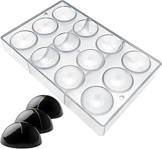 Ball Chocolate Mold Ball Polycarbonate Mould Chocolate Mold Hot Chocolate Bomb (Middle 2inch)