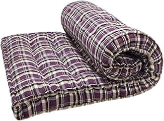 Deevine Craft 5-Inch Thick Soft Cotton Quilt Mattress | Foldable Single Bed Box Mattress | Medium-Soft, Multicolor Gadda Cotton Mattress | Cotton Box Bed Mattress - 72x30x5 Inches