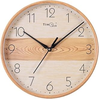 Timearch Quartz Wall Clock (24.5 cm x 24.5 cm) (Wood)