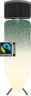 XL Comfort Ironing Board with Solid Steam Generator Rest | Large (Size C) | Fairtrade New Dawn Cover | Adjustable Height (27-38"), XL Rest, Easy Fold, Anti-Collapse Lock, Non-Slip Feet