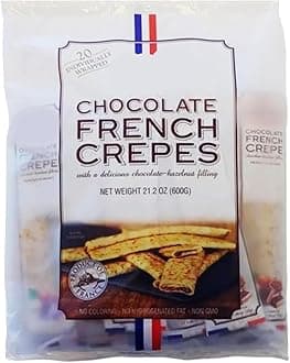 Hazelnut Chocolate French Crepes, 600g 20 ct