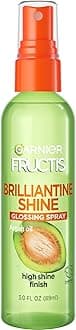 Garnier Fructis Style Brilliantine Shine Glossing Spray, All Hair Types, 3 oz (Packaging May Vary)