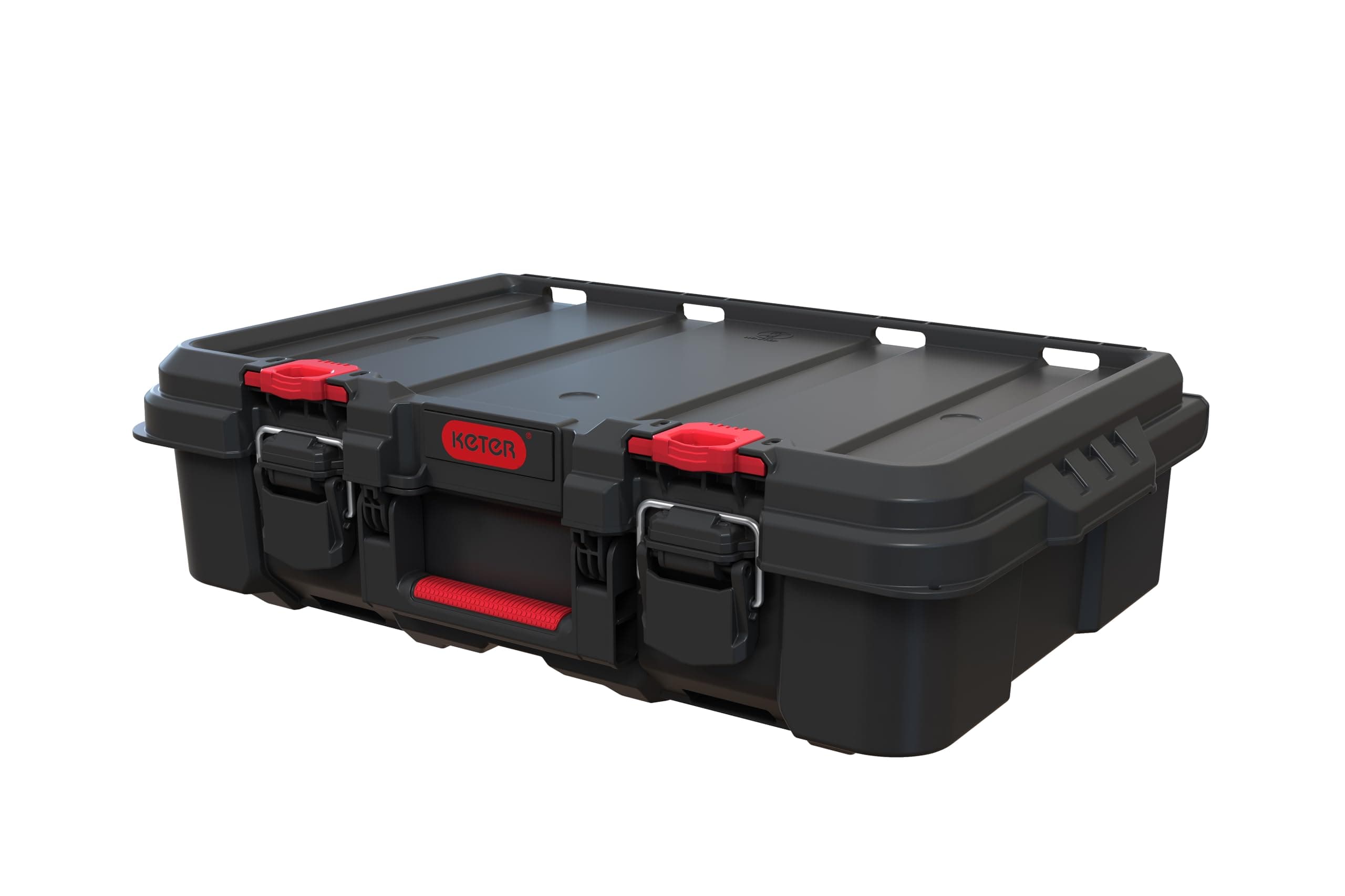 Keter Stack & Roll Power Tool Case - Black/Red
