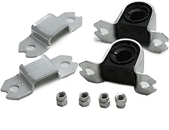 1K0411303L 1K0411303BH Front Left & Right Stabilizer Bar Bushing Kit Compatible with Audi A3 VW Golf Jetta Passat Touran Seat Skoda