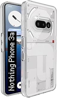 FabeKee Transparent Back Cover Case for Nothing Phone 3a 5G | Raised Bumps for Full Device & Camera Protection Shockproof TPU Silicone Back Case Mobile Cover – Transparent