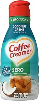 Coconut Cream Flavored Coffee Creamer32 fl oz Liquid – Zero Sugar, Gluten-Free, Non-Dairy, Cholesterol-Free, Lactose-Free, Rich & Smooth Taste