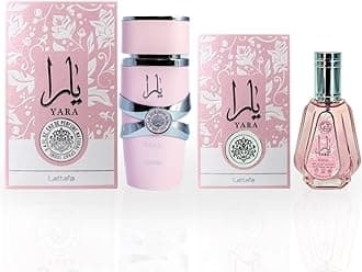 LattafaYara EDP Spray 100ML (3.4 OZ) & Mini Yara EDP Spray 50ML (1.7 OZ) (ETHEREAL BUNDLE)