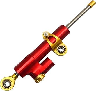Motorefit Motorcycles Adjustable Steering Stabilize Damper for SUZUKI GSX-S1000/F/ABS B-KING SV650/S DR 650 S/SE for YAMAHA XJR 1300/RACER R1 (red)