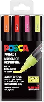 UNI Set PC 5M Fluor – Pack of 4 Markers
