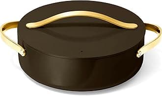 Caraway Rondeau - 6 Qt Non-Stick Pan with Lid - Free From Forever Chemicals - Perfect for Searing, Braising, & Roasting - Black