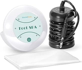 veicomtech Ionic Detox Foot Bath Machine, Foot Detox Spa Ion Cleanse Chi Machine for Home Use Beauty Club Salon, Regain Health & Vitality with 5 Liners （Tub Not Include）