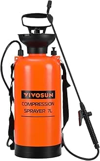 VIVOSUNPump Pressure Sprayer, Pressurized Lawn & Garden Water Spray Bottle with Adjustable Shoulder Strap, for Spraying Plants, Garden Watering and Household Cleaning