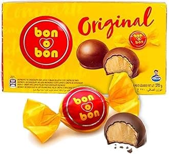 Bon o Bon Bonbons of Peanut Cream and Wafer Filled Milk Chocolate - 270g