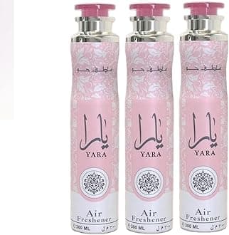 Arabian Air Freshener Bundle (3 x 300ml) Dubai, Luxury Scent, Long Lasting Fragrance (3 x Yara)