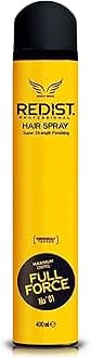 Redist Hair Styling Spray 400ml Yellow | Full Force Ultra Strong Hold | Long-Lasting Anti-Frizz & Humidity Resistant Styling Spray | Shine & Volume for All Hair Types Men & Women