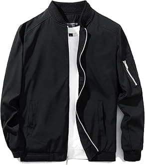 Men's Slim Fit Lightweight Sportswear Jacket Casual Bomber Jacket