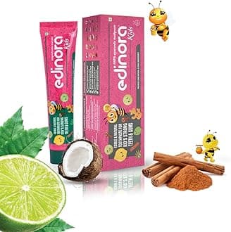 Kids natural toothpaste 90g | Oral microbial friendly | No SLS | No Parabens | No Sulphates | No harsh chemcials | Ayurvedic | Safe | Herbal | Edible grade as seen on Shark Tank India