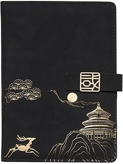 Journal for Women&Men Faux Leather Hardcover Journaling Notebook Travel Journal A5 College Ruled 200 Lined Pages Lay-Flat Personal Diary with Magnetic Buckle